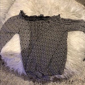 Off the Shoulder Sanctuary Patterned Top